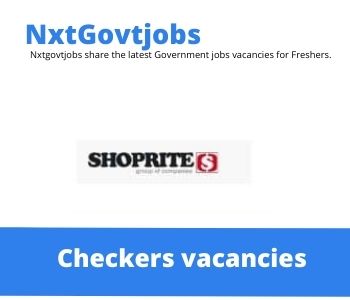 Apply Online for Checkers Roaming Pharmacist’s Assistant Vacancies 2022 @shoprite.erecruit.co