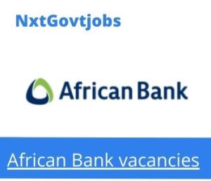 African Bank Sales Consultant Vacancies in Parys Apply now @africanbank.co.za