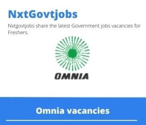 Omnia Operator Vacancies In Sasolburg 2022