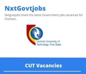 CUT Lecturer Civil Engineering Vacancies in Bloemfontein 2023