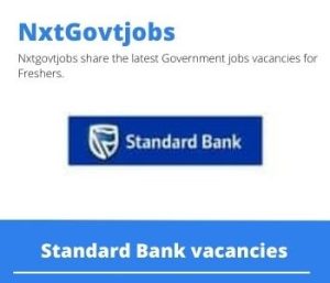 Standard Bank Branch Manager Vacancies in Bloemfontein 2022
