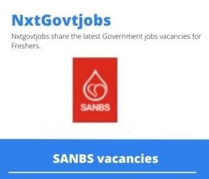 SANBS Assets Administrator Vacancies in Bloemfontein 2023