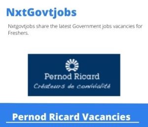 Pernod Ricard Sales Representative Vacancies in Bloemfontein 2023