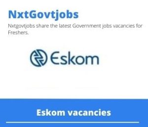 Eskom Principal Technical Official Vacancies in Welkom- Deadline 08 May 2023
