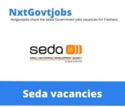 SEDA Branch Receptionist Vacancies in Xhariep – Deadline 21 Jul 2023