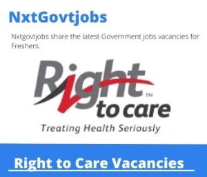 Right to Care Basic Pharmacist Assistant Vacancies in Bethlehem- Deadline 12 Jun 2023