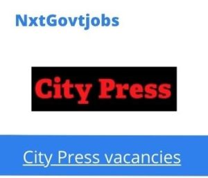 City Press Senior Marketing Manager Vacancies in Bethlehem- Deadline 10 Sep 2023