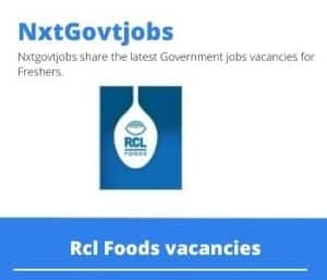 Rcl Foods SHERQ Compliance Officer Vacancies in Bloemfontein – Deadline 16 Dec 2023