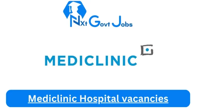 3x New Mediclinic Hoogland Vacancies 2024 @mediclinic.co.za Career Portal