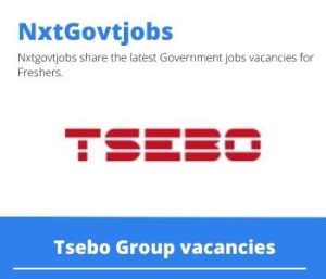 Tsebo Group Cleaner Vacancies in Bethlehem- Deadline 01 Nov 2023